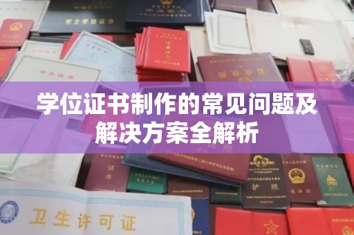 叶县学位证书制作的常见问题及解决方案全解析